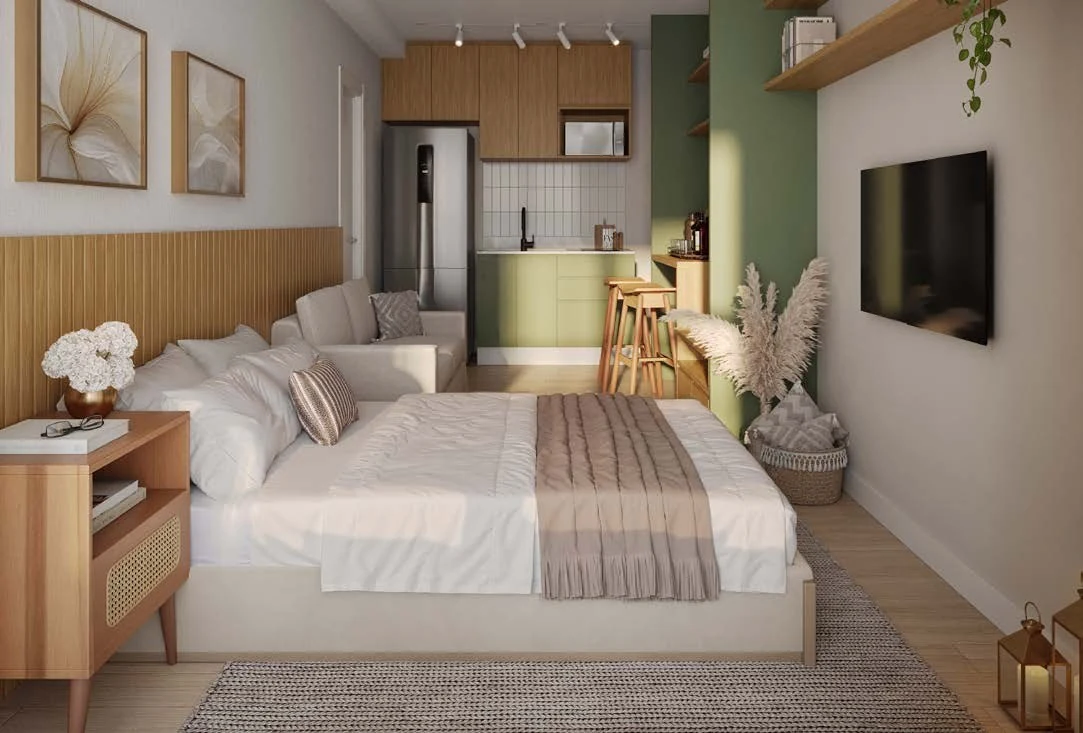 Studio de 27m² do Residencial Marô Guarulhos, apartamento Minha Casa Minha Vida
