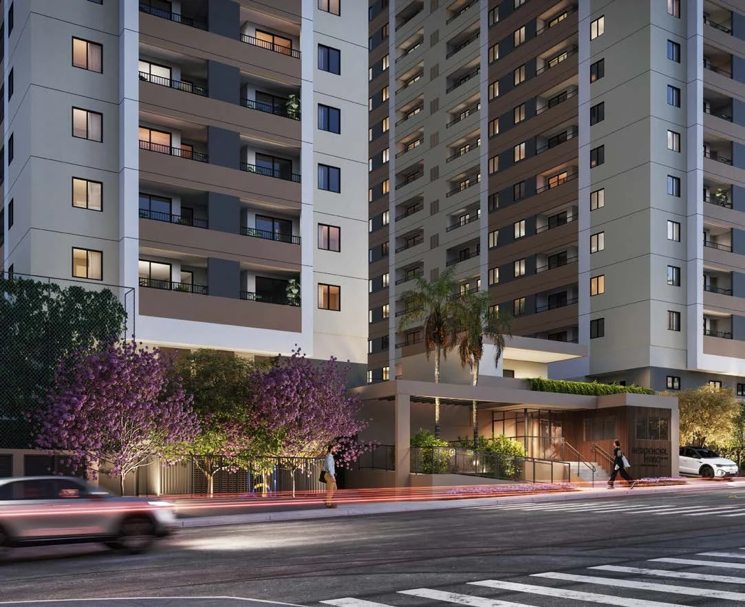 Residencial Marô localizado em frente ao Shopping Internacional Guarulhos e ao lado da futura Estação Dutra do Metrô